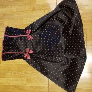 Jessica McClintok for Gunne Sax retro polka dot short formal 3/4